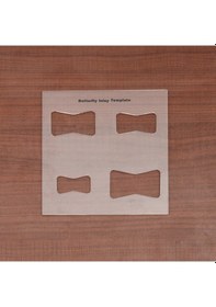 Resim Namuny 3 Adet Kelebek Kakma Şablon Ağaç İşleme Papyon Anahtar Ahşap Papyon Gömme Dekoratif Aksesuarlar Burç Yönlendirici Ve Dekoratif Şablonlar 