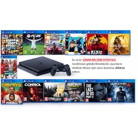 Resim Çınar Bilişim Dünyası Ps4 1 tb Çift Kol 13 Oyunlu Doyasıya Eğlence 
