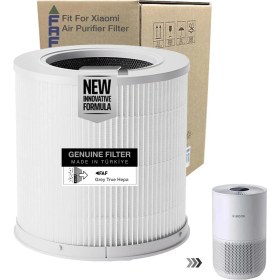 Resim Storemax Faf Fresh Air Filter /_xiaomi Smart Purifier 4 Kompakt Filtre ile Uyumlu 360 Cam Yeni Formullü Filtre Ø174XH174MM 4 Compact Filtre (Beyaz Natural) 