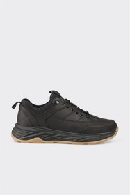 Resim Elle Shoes Siyah Deri Erkek Spor Ayakkabı 