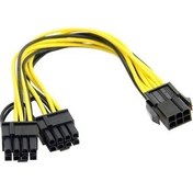 Resim PrimeX Plus PX-4302 6 Pin To 2x8 Pin Psu Ekran Kartı Güç Çevirici Kablo 