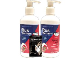 Resim Süper Playboy Tüy Dökücü Krem2 Adet x 250 ml Ceviz Sütlü & Cevizli Rus Merhemi + Yanında Jel 