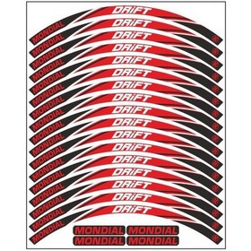 Resim Mondial Drift 125 L Kırmızı Jant Şeridi 546816967 
