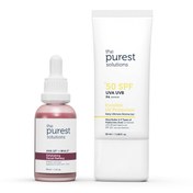 Resim The purest solutions canlandırıcı & cilt tonu eşitleyici yüz peeling serum + spf50+ güneş koruyucu 