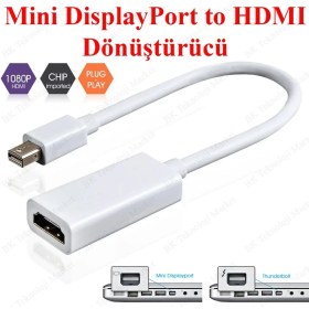 Resim BK Teknoloji Mini Displayport (Thunderbolt) Erkek To HDMI Dişi Dönüştürücü Kablo 