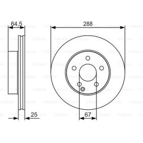 Resim Mercedes C 204 C200Cdı 2.1 2008-2014 Bosch Ön Disk 2 Adet N11.2030 