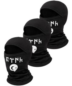 Resim SİNGLE SWORD Termal Polar Balaklava Bere – Unisex Soğuk Hava Kar Maskesi (3’lü Paket) 0//BASKILI 
