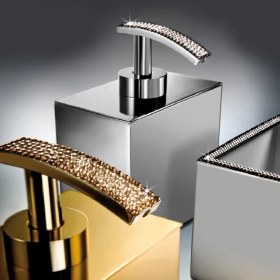 Resim Windisch Star Light Diş Fırçalık Swarovski Beyaz Kristal Krom 