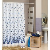 Resim Dekohouse Banyo Perdesi Çift Kanat 