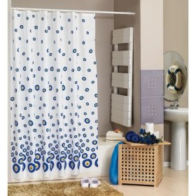 Resim Dekohouse Banyo Perdesi Çift Kanat 