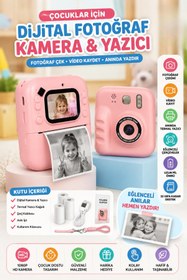 Resim Toyaş Dijital Fotoğraf Makineleri Çocuk Termal Resim Baskılı Yazıcı Kamera Video Makinesi 