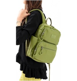 Resim Unisex Sırt Çantası Paraşüt Kumaş Hafif Çok Cepli Yağmur İtici Kumaş 34 24 Cm 571 Collection Yeşil 