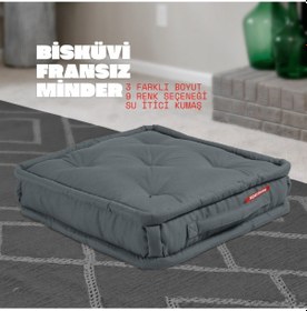 Resim Xpermate Bisküvi Minder Petek Önü Fransız 55x55x14 Antrasit 