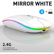 Resim Jingyi Bluetooth 5.0 Kablosuz USB Şarj Edilebilir Rgb Fare Bt5.2 Dizüstü Bilgisayar Pc Macbook Oyun Faresi 2.4 Ghz 1600 Dpı (Yurt Dışından) 