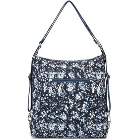 Resim Hem Sırt Hem De Omuz Kadın Çantası Smart Bags 1205 Mavi Rose Mavi - Bej 