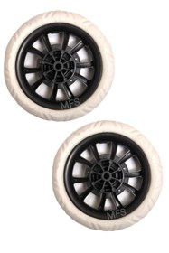 Resim MFS Sessiz Pazar Arabası Tekerleği Her Modele Uyumlu Pazar Arabası Tekeri ( 2 Adet ) 