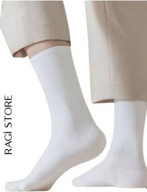 Resim 6'lı Beyaz Tenis Düz Çorap Beyaz 