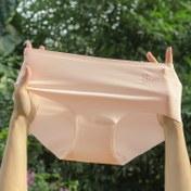 Resim 9-14 Yaş Kızlar için Akademik Tarz Buz Slick Fiber Kumaş Dikişsiz İç Çamaşırları Yazlık İnce Çocuk Gençler Külotları 