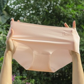 Resim 9-14 Yaş Kızlar için Akademik Tarz Buz Slick Fiber Kumaş Dikişsiz İç Çamaşırları Yazlık İnce Çocuk Gençler Külotları 