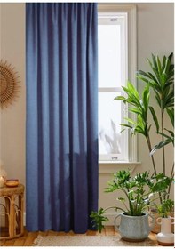 Resim Açık İndigo Ada Fon Perde Sık Pile 1'e 3 Pile-açık Indigo Açık Indigo 