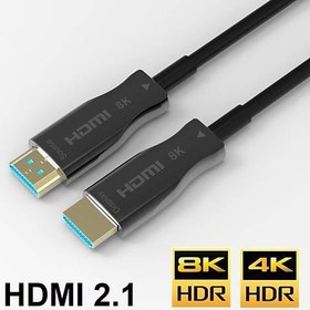 Resim 100 m FIBER HDMI 2.1 4K 8K destekli kablo 