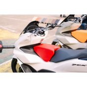 Resim HONDA PCX Motosiklet Çocuk Koltuğu, Siyah Deri, Kolsuz, 4-8 Yaş Arası, HEDİYELİ 