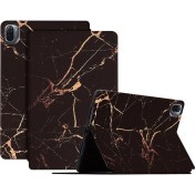 Resim Xfashion Xiaomi Pad 5 / Xiao Mi Pad 5 Pro Için Taşınabilir Desen Baskılı Pu Deri Tablet Kılıfı - Siyah (Yurt Dışından) 
