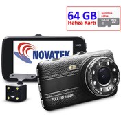 Resim Novatek Nt88D+64Gb Full Hd 1080P 8 Led Aydınlatmalı Araç Kamerası 