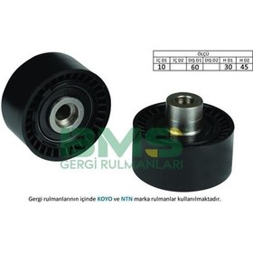 Resim BMS 222 Alternatör V Kayış Gergi Rulmanı Avare 107 206 206 307 C2 C3 Xsara Fıesata 1.4HDI 1.6HDI Focus 1.6TDCI 02-Nachı Ölçü 10×60×30 45 