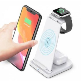 Resim Asaf E-ticaret Polham 15w Kablosuz Şarj Cihazı Apple Iwatch Şarj Standı Huawei Xiaomi Samsung Iphone Şarj 