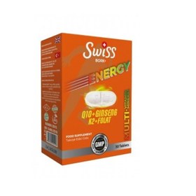 Resim Swiss Bork Energy Q10 + Gingeng + K2 + Folat 30 Tablet 