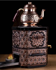 Resim Emsalsan Nostaljik Jelli Çay Semaveri 