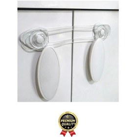 Resim Yeni Üretim Ayarlanır Çekmece Dolap Kapağı Koruma Aparatı Bebek Çocuk Güvenlik Kilidi 3 Adet 17 Cm Çok Renkli 