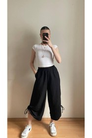Resim Tweed Collection Paça İpli Ayrobin Şalvar 