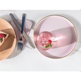 Resim Madame Coco Dory Yuvarlak Sunum Tepsisi Dory22x22x2cm-soft Pudra 