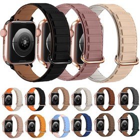Resim Sones iOS Uyumlu Watch 9 İçin 45mm Ters Toka Manyetik Silikon Watch Band 