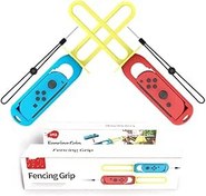 Resim Handle Grip Compatible for NS Switch, Lightsaber Controller Game Hand Fencing Grip Gaming Sports Left and Right Lightsabers Accessories Game Swords Golf Controllers 2 PCS 