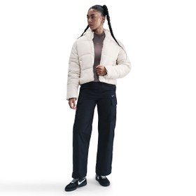 Resim Nike Sportswear Therma-Fit Classic Puffer Kadın Gri Günlük Stil Mont FZ5899-072 