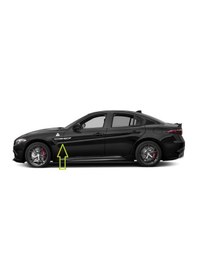 Resim Alfa Romeo Giulietta Yan Çamurluk 3M 3D Damla Silikon Yeni Nesil 