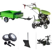 Resim Taral 210 M 6.5 Hp Benzinli Çapa Makinesi + Demiray Makassız Römork 