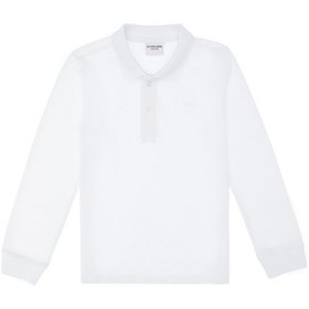 Resim U.S. Polo Assn. Erkek Çocuk Beyaz Basic Polo Yaka Sweatshirt 50313790-VR013 