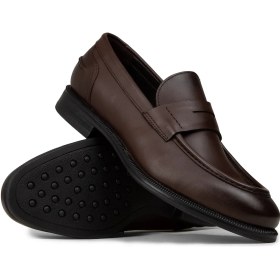 Resim Deery Erkek Kahverengi Hakiki Deri Klasik Loafer - 02025MKHVC01 