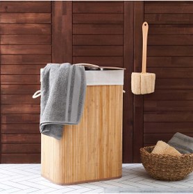 Resim DECOSTYLE Evidea Deco&style Bambu Çamaşır Sepeti - 60 Litre 