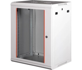 Resim LANDE - 18U 19" Duvar Tipi Rack Kabinet - Genişlik: 600 mm | Derinlik: 450 mm - Açık Gri 