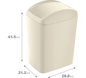 Resim Smartware Soft Çöp Kutusu Döner Kapak 20 Lt 