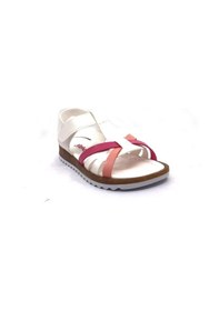 Resim Şirin Bebe 01 Beyaz Kız Çocuk Bebe Sandalet Ayakkabı 
