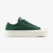 Resim Converse Chuck Taylor All Star Lift Platform Kadın Yeşil Sneaker A15533c Yeşil 