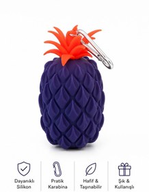 Resim 4nio Ananas Tasarımlı Silikon Cüzdan & Anahtarlık 