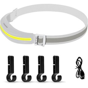 Resim Springsun Parlak Led Kafa Lambası - 400 Lümen, 230 Açı, Şarj Edilebilir, Koşu Ve Kamp İçin Beyaz 