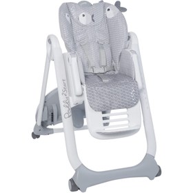 Resim Chicco Polly 2 Start Bebek Mama Sandalyesi Dots - Gri 